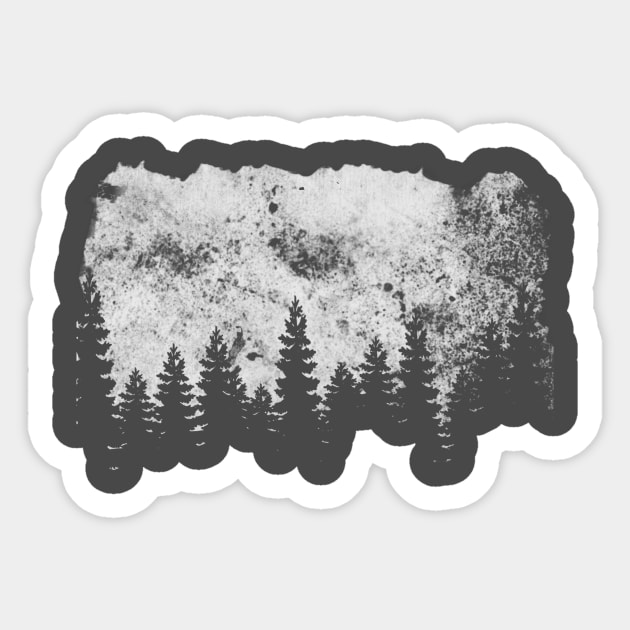 Forest Grunge Graphic Sticker by tsomid